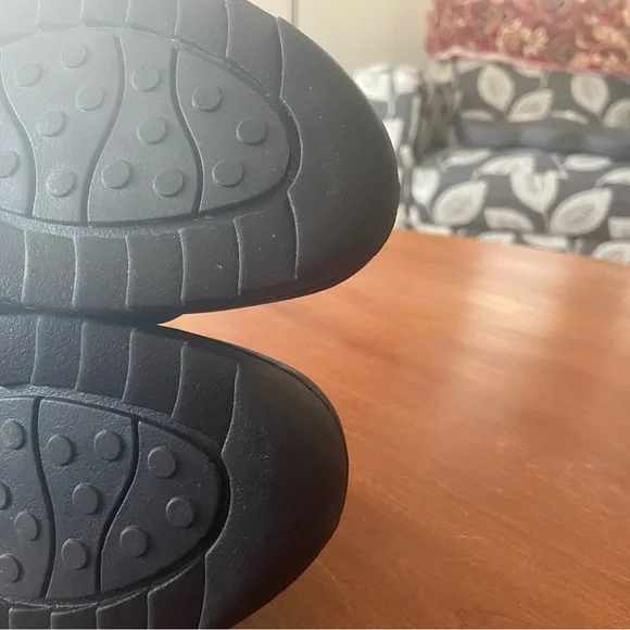 Born Leather Black Ankle Booties with Buckle Detail - Picture 5 of 11